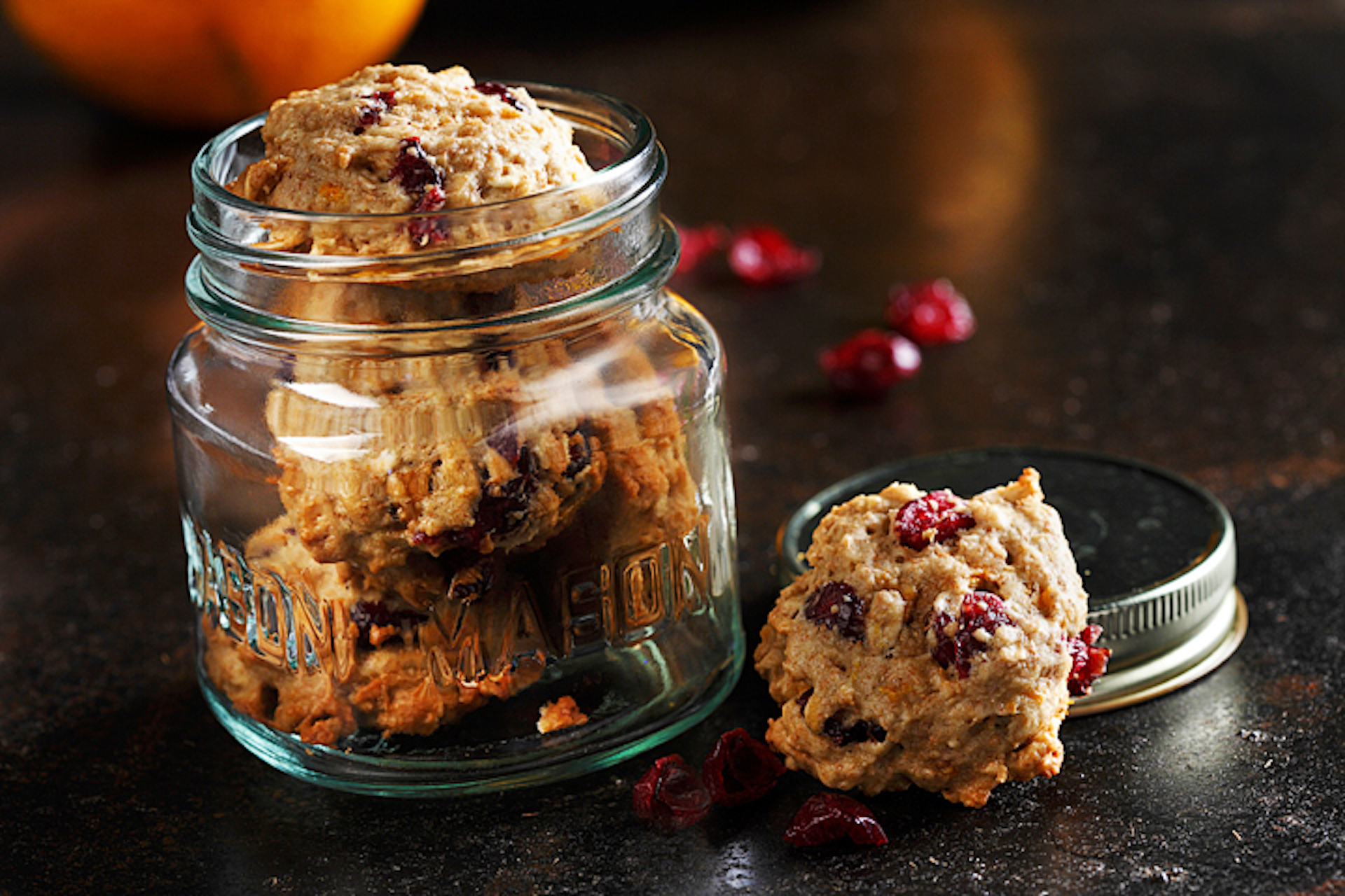Orange Carrot Cranberry Drops Recipe