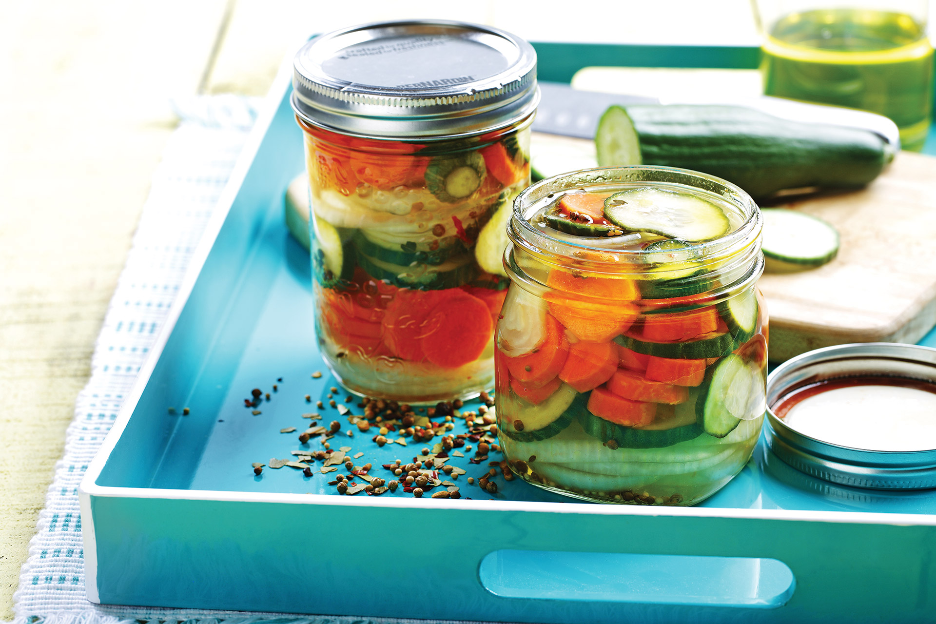 Quick Marinated Pickles recipe