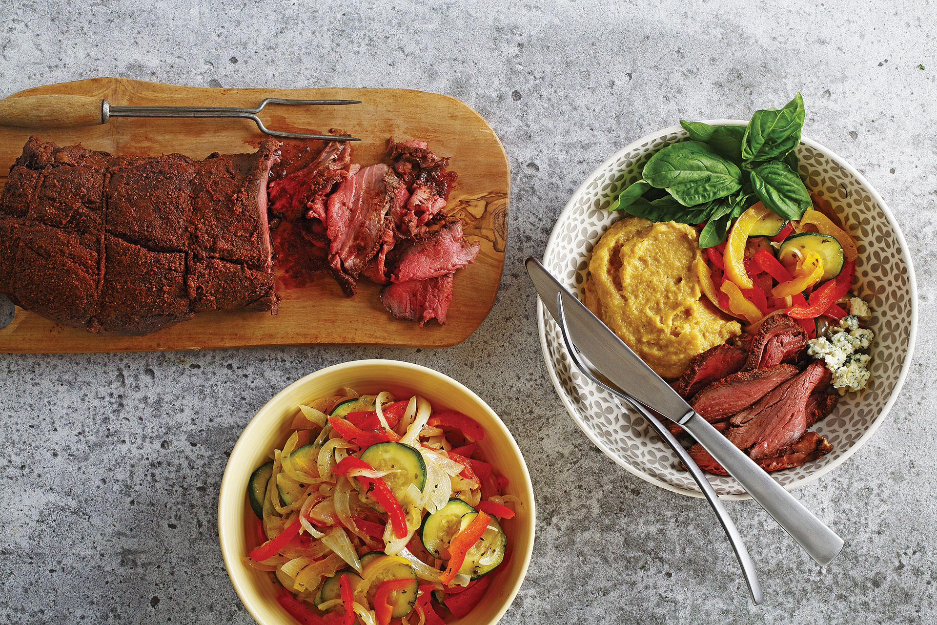 Balsamic Beef with Polenta recipe