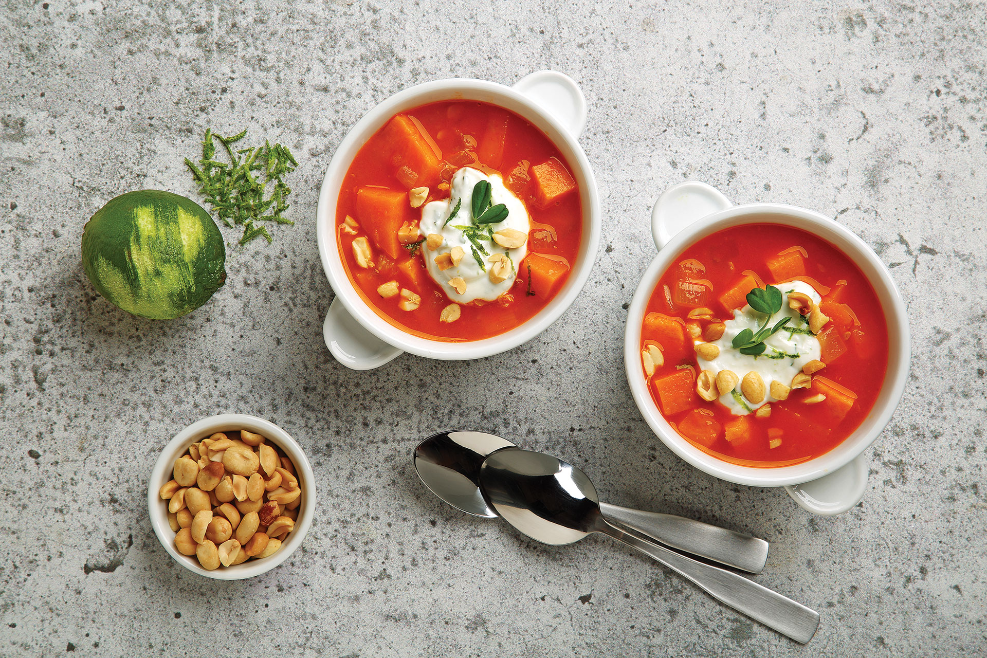 Chunky Sweet Potato and Peanut Soup recipe