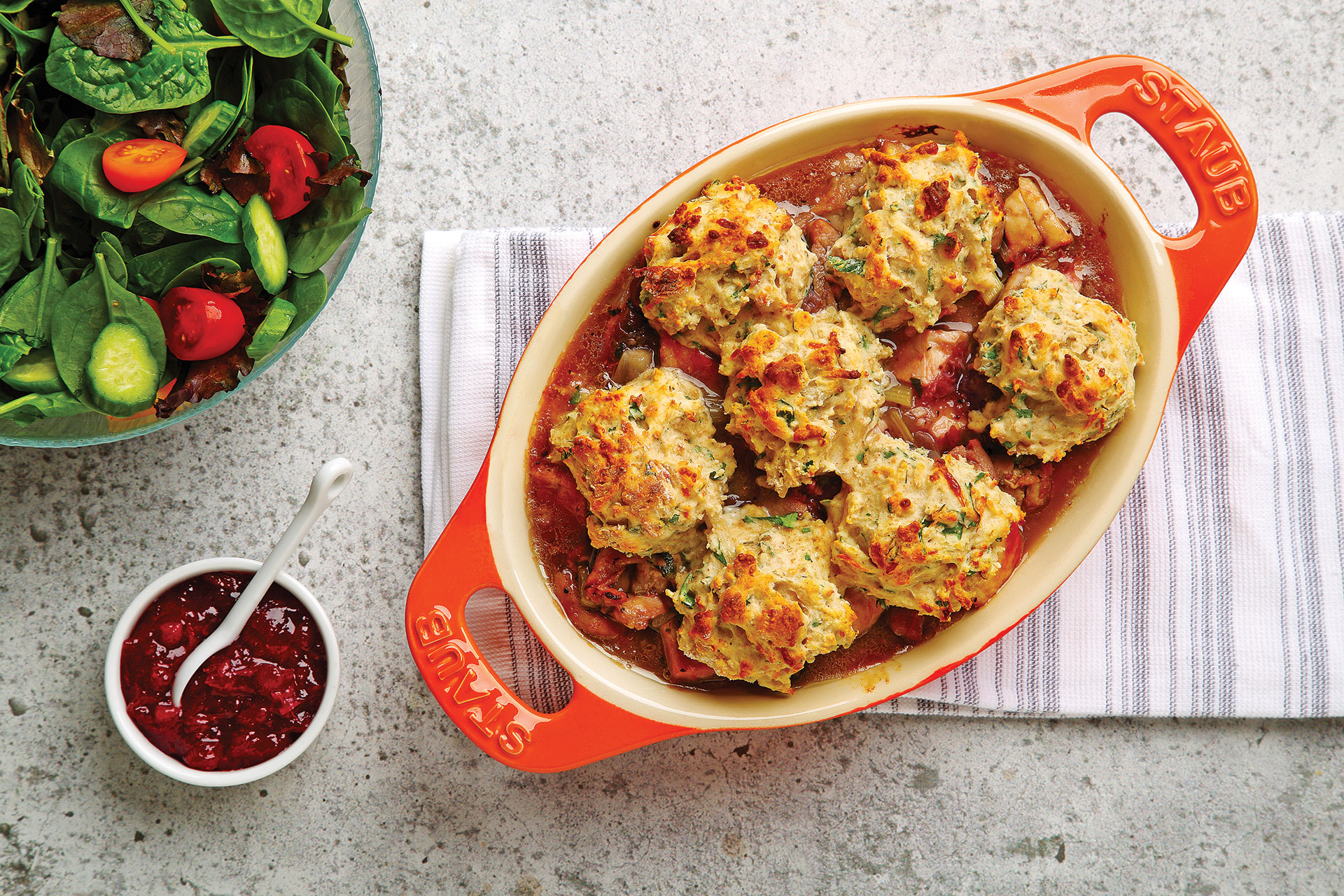 Cranberry Turkey Cobbler recipe