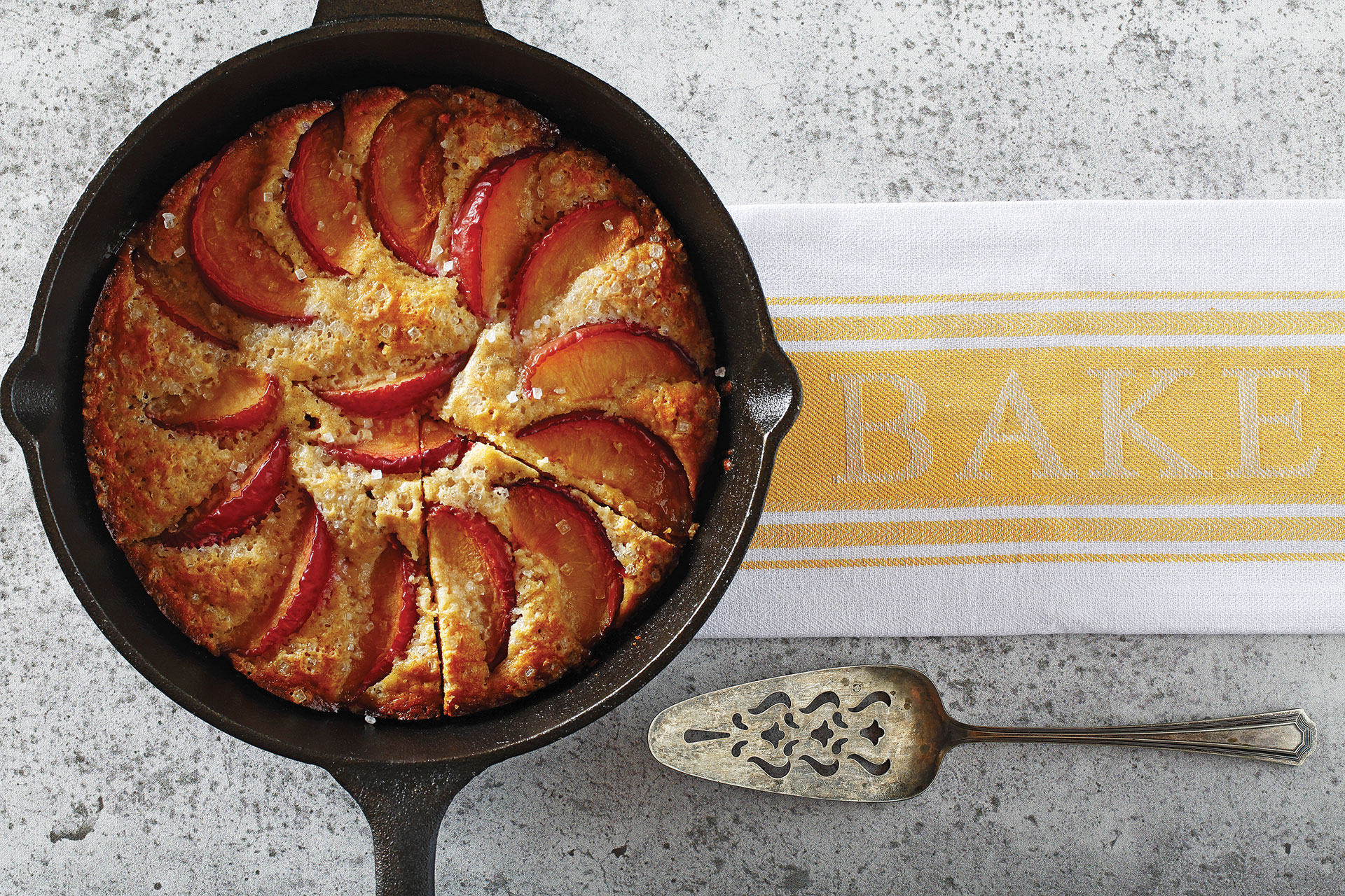 Plum Skillet Cake recipe