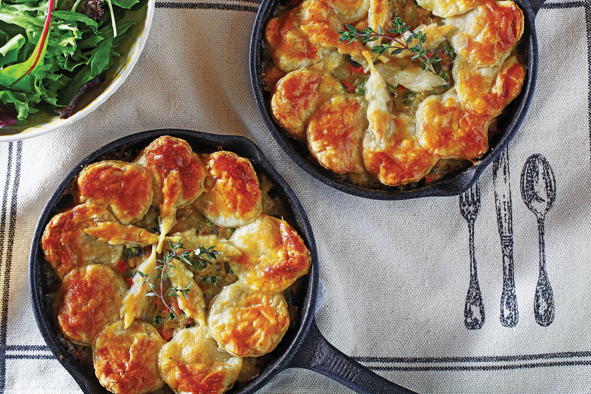 Skillet Chicken Pot Pie recipe